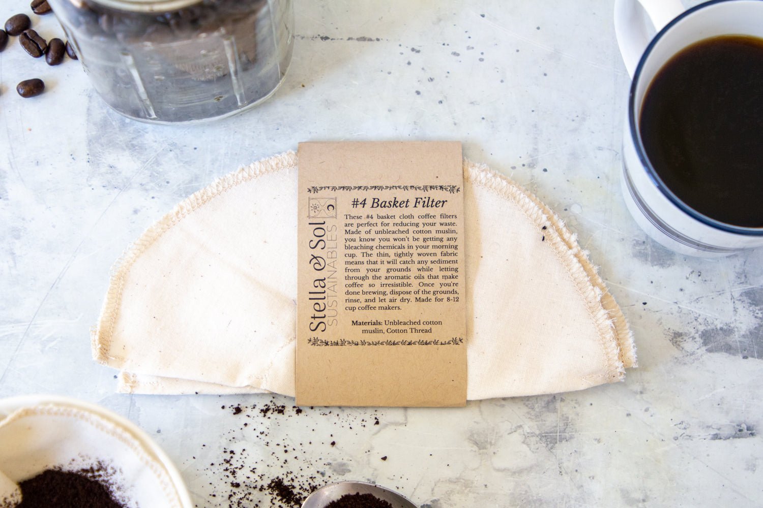 #4 Basket Coffee Filter - Stella & Sol Sustainables