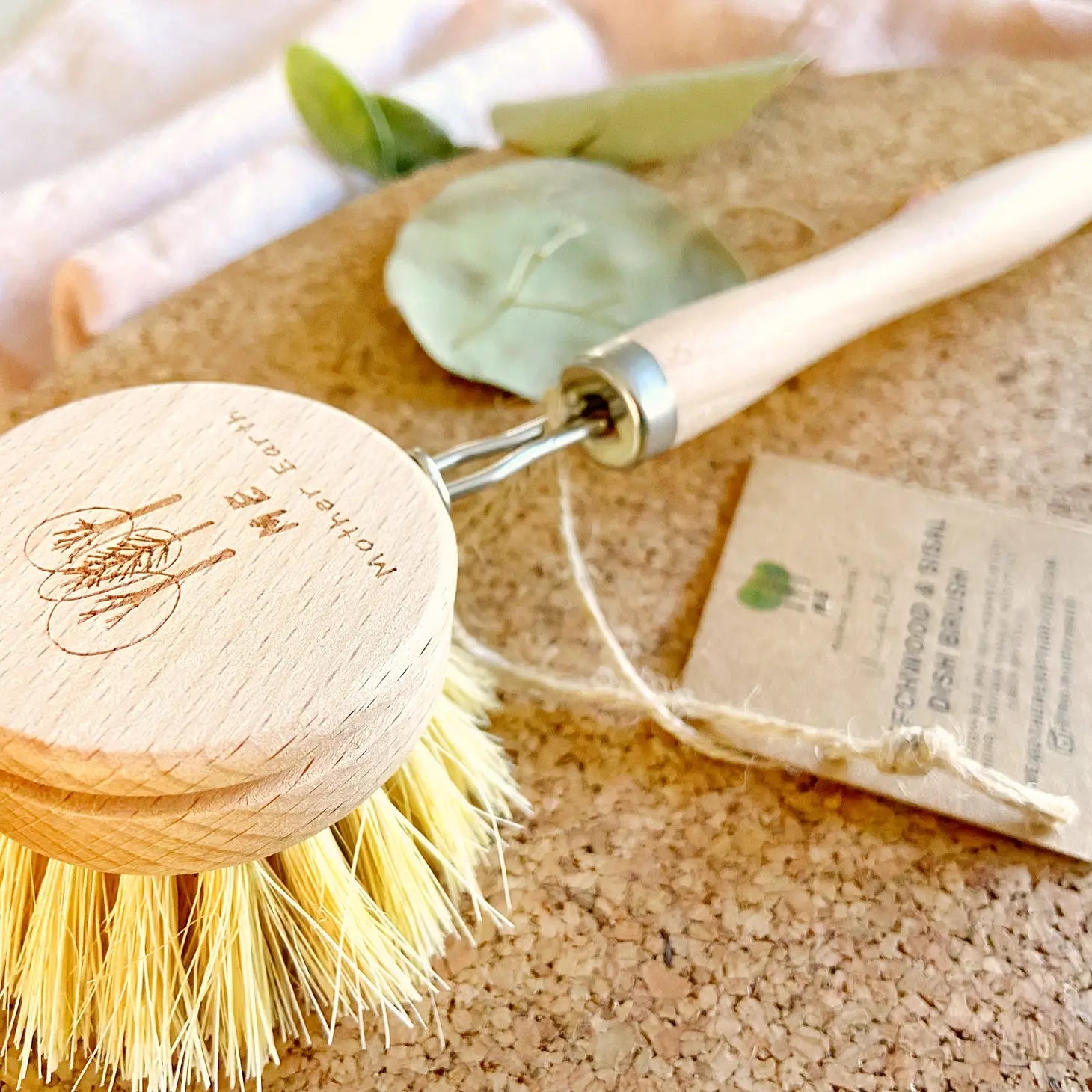 Kitchen Dish Brush, Uncoated Wood - Stella & Sol Sustainables