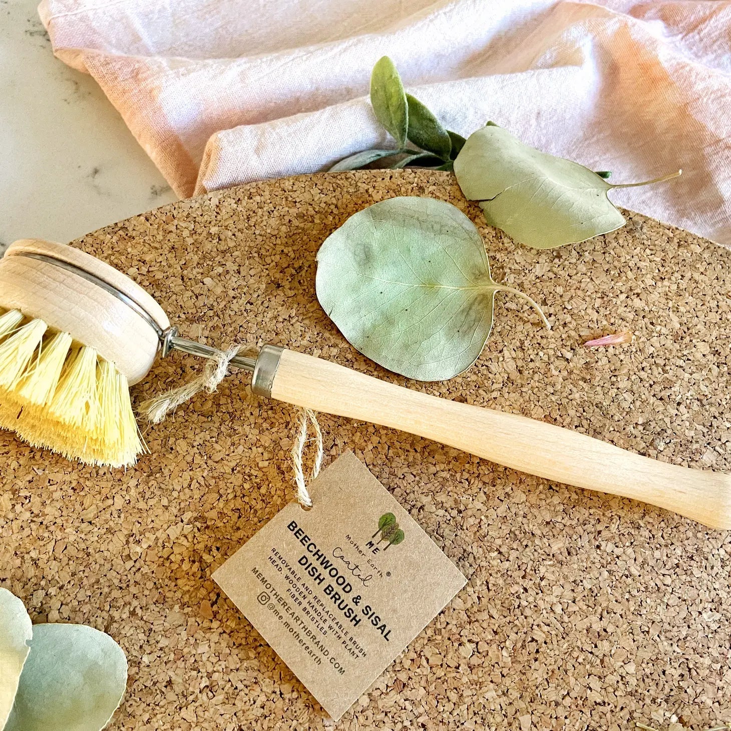 Kitchen Dish Brush, Uncoated Wood - Stella & Sol Sustainables