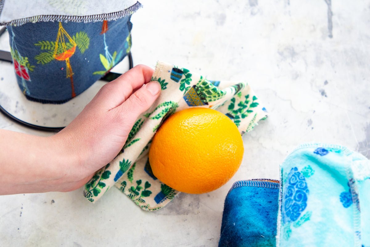 Plant Surprise Prints Washable Paper(less) Towels Pre-Rolled, Set of 20 - Stella & Sol Sustainables