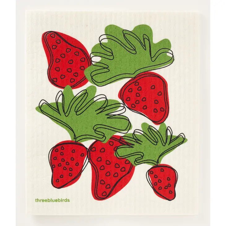 Strawberries Swedish Dishcloth - Stella & Sol Sustainables