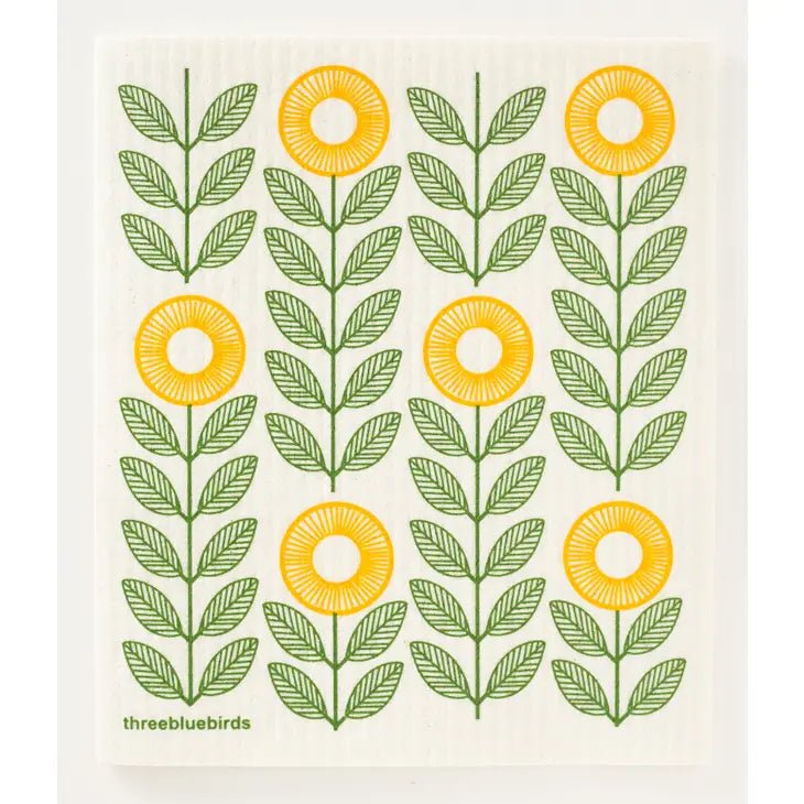 Sunflowers Swedish Dishcloth - Stella & Sol Sustainables